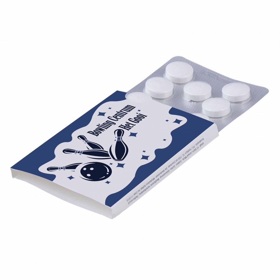 10 pepermuntjes in blister verpakking full colour-Wit