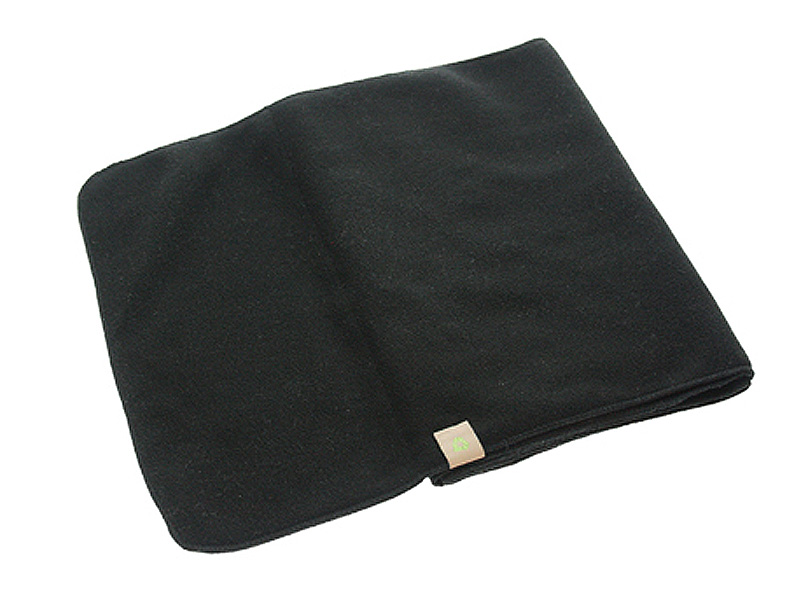 100% Eco sjaal-Zwart, #000000-1 kleur