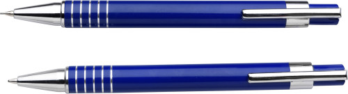 2-delige schrijfset met click-clack deksel-Kobaltblauw