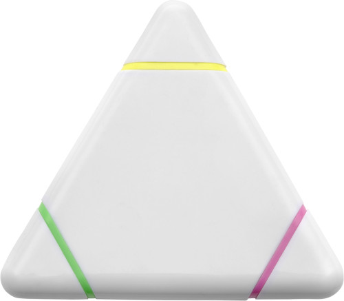 3-kleuren Markeerstift-Wit-Zonder opdruk