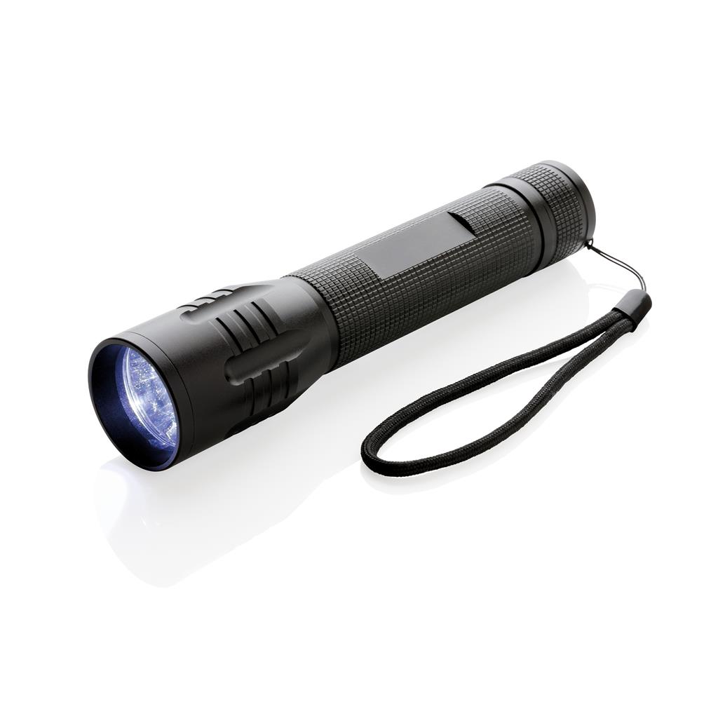 3W CREE zaklamp groot-Zwart