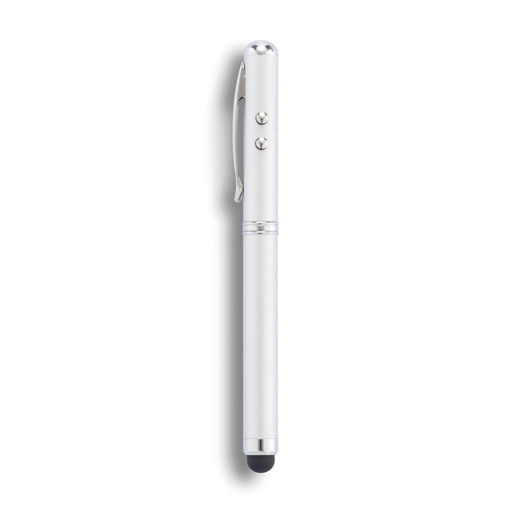 4 in 1 pen-Zilver-Zonder opdruk