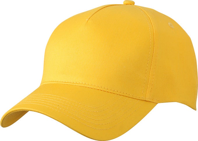 5 Panel Cap-Geel