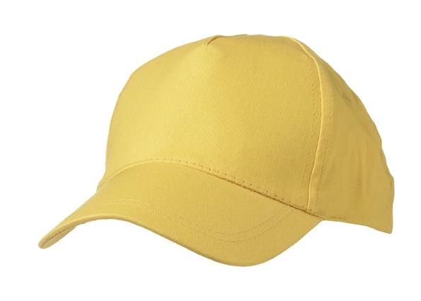 5 Panel Promo Cap Lightly Laminated-Goudgeel