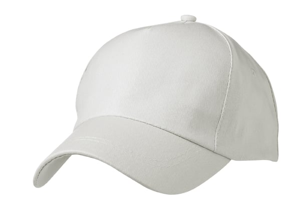 5 Panel Promo Cap Lightly Laminated-Lichtgrijs