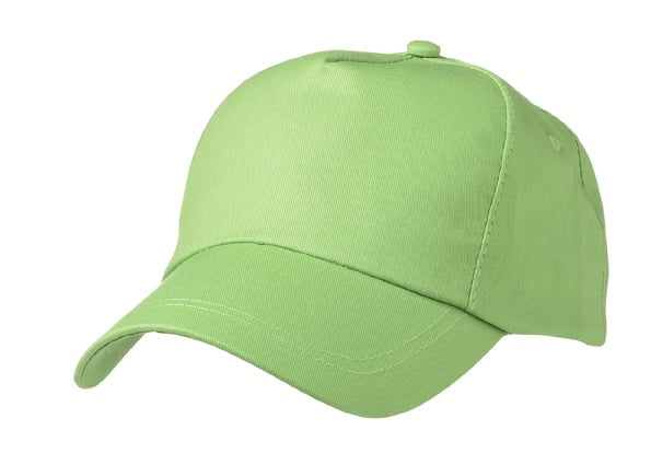 5 Panel Promo Cap Lightly Laminated-Lime