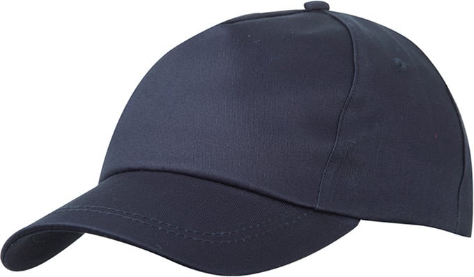 5 Panel Promo Cap Lightly Laminated-Navy