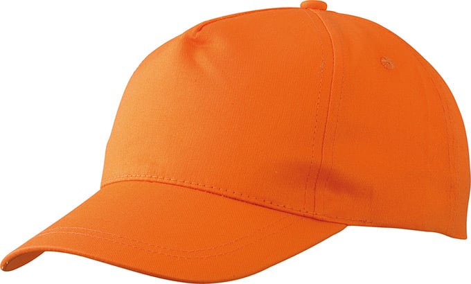 5 Panel Promo Cap Lightly Laminated-Oranje