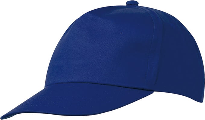 5 Panel Promo Cap Lightly Laminated-Royal