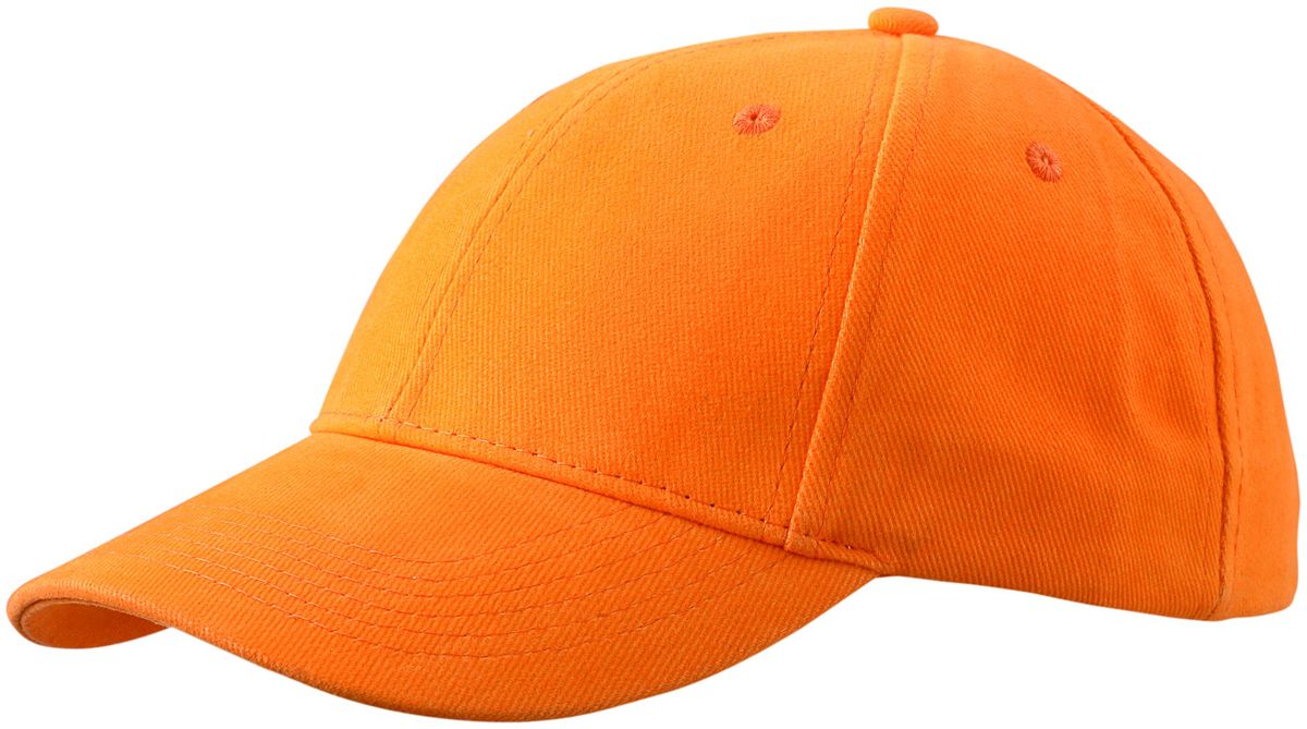6 Panel Cap Low-Profile-Oranje