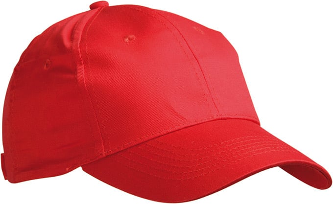 6 Panel Promo Cap-Signaal-rood