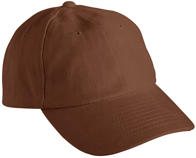 6 Panel Raver Cap-Donkerbruin