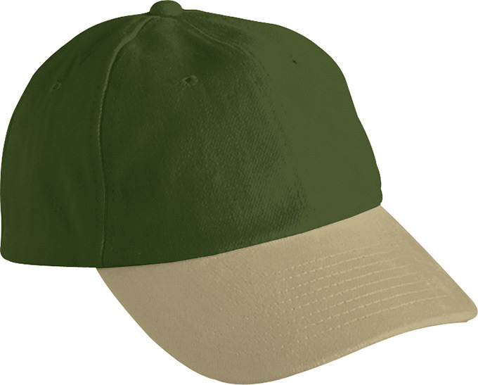 6 Panel Raver Cap-Olijf/beige