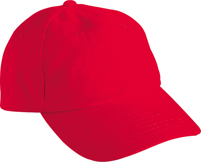 6 Panel Raver Cap-Signaal-rood