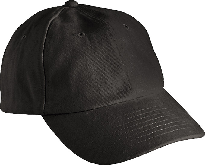 6 Panel Raver Cap-Zwart