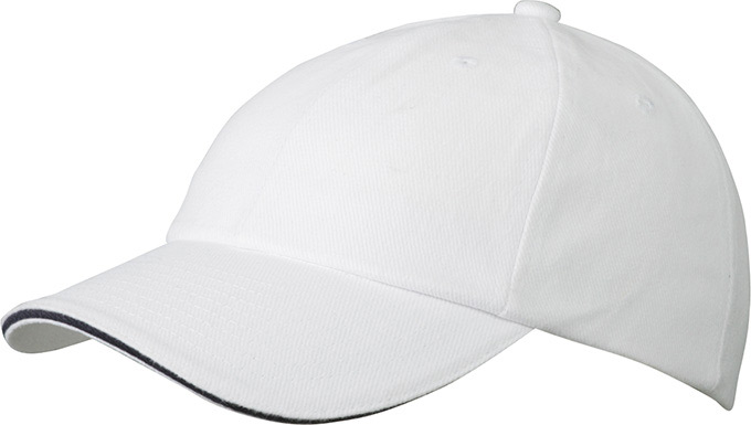 6 Panel Raver Sandwich Cap-Wit/navy