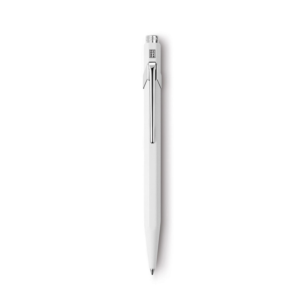 Caran d'Ache 849 Balpen-Wit, #FFFFFF-1 kleur