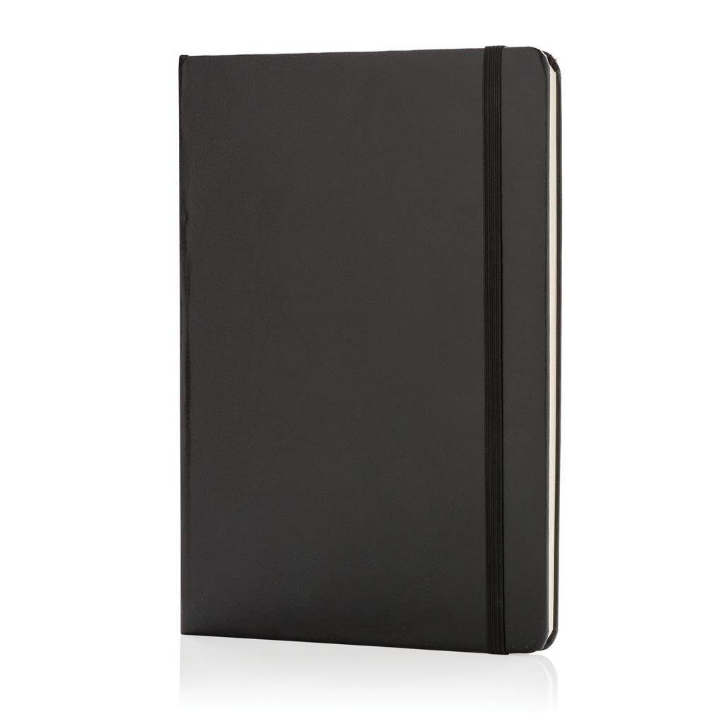 A5 basic hardcover notitieboek-Zwart