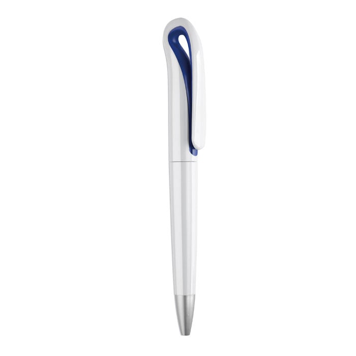ABS pen met draaimechanisme-Blauw-Zonder opdruk