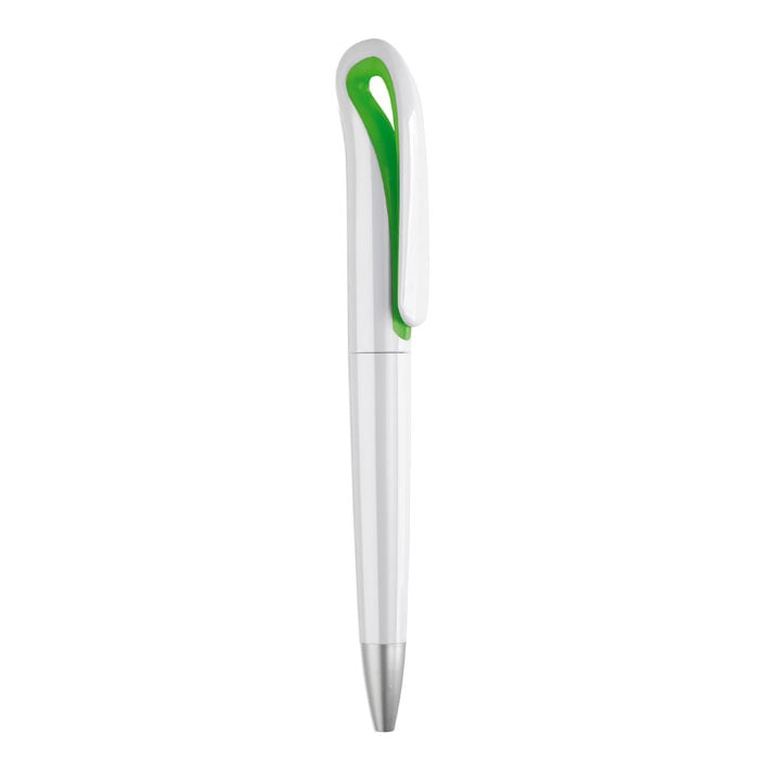 ABS pen met draaimechanisme-Lime-Zonder opdruk