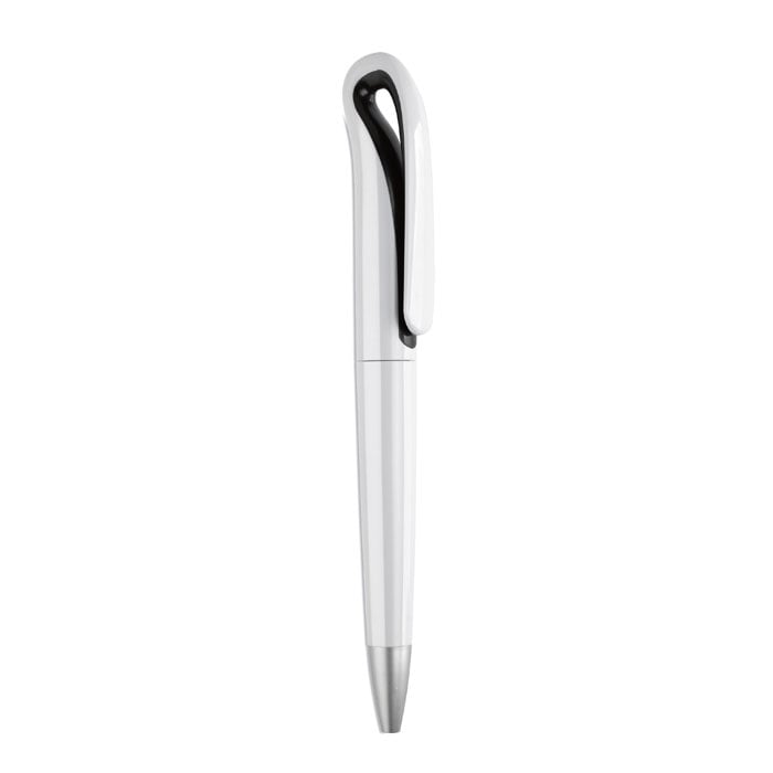 ABS pen met draaimechanisme-Zwart-Zonder opdruk