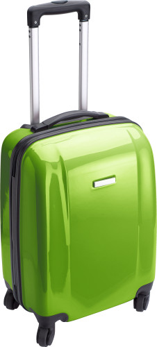 ABS Trolley 4 wielen diverse opties-Licht groen-Zonder opdruk