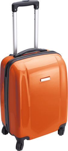 ABS Trolley 4 wielen diverse opties-Oranje-Zonder opdruk
