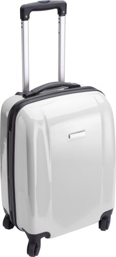 ABS Trolley 4 wielen diverse opties-Wit-Zonder opdruk