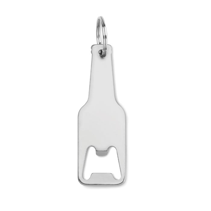 aluminium sleutelhanger fles-Zilver