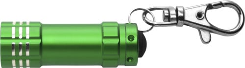 Aluminium zaklamp met 3 LED-Lichtgroen