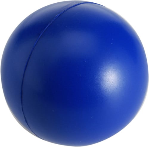 Anti-stress bal van PU foam.-Kobaltblauw