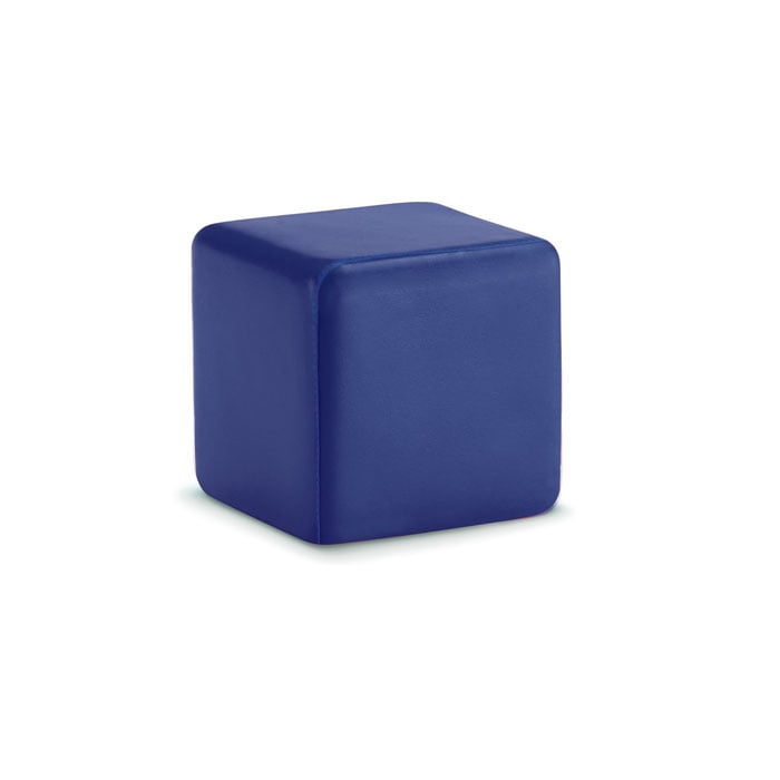 Anti-stress vierkant zacht materiaal-Blauw-Zonder opdruk
