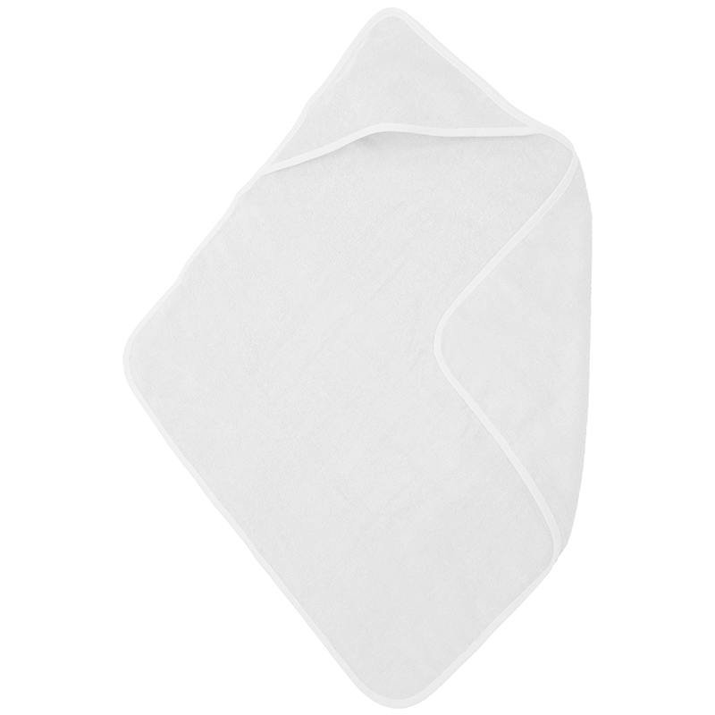 Baby handdoek met capuchon-Wit