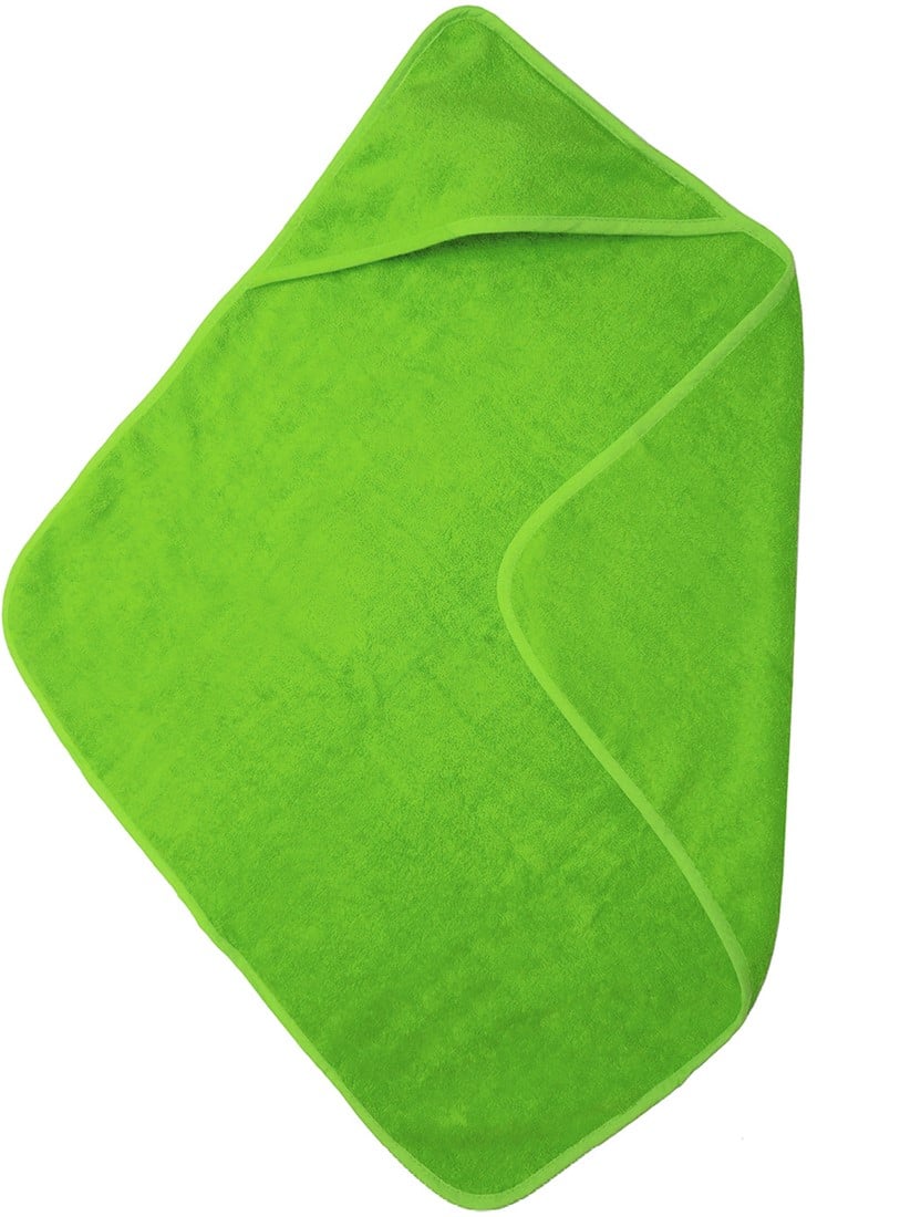 Babyhanddoek met capuchon 75 x 75 cm-Lime