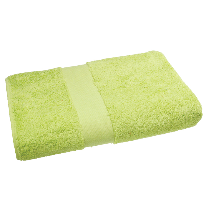 Badhanddoek Hotelkwaliteit-Groen, #c6e446-Borduring