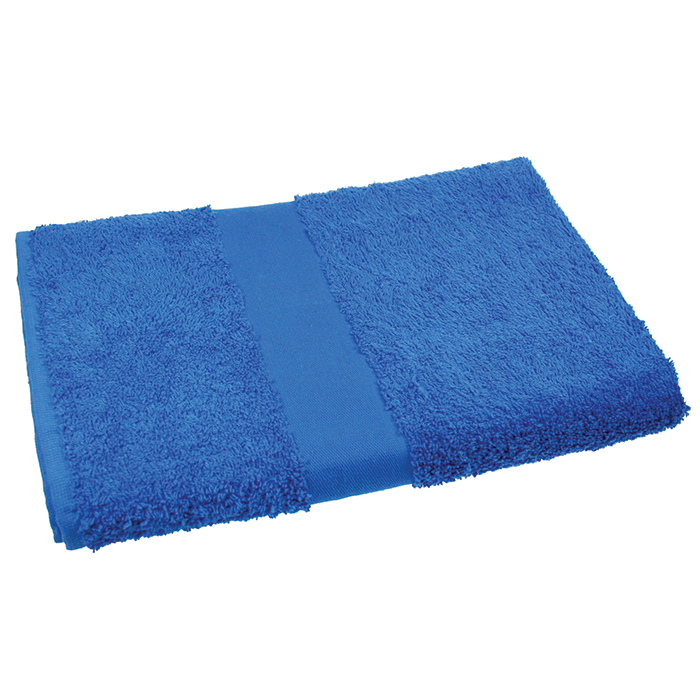 Badhanddoek Hotelkwaliteit-Koningsblauw, #2a52cb -Borduring