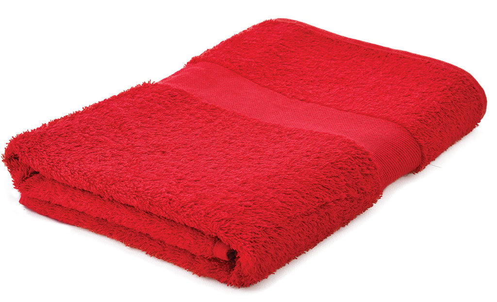 Badhanddoek Original-Borduring-Rood, #e32120