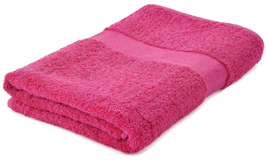 Badhanddoek Original-Borduring-Roze, #dc255b
