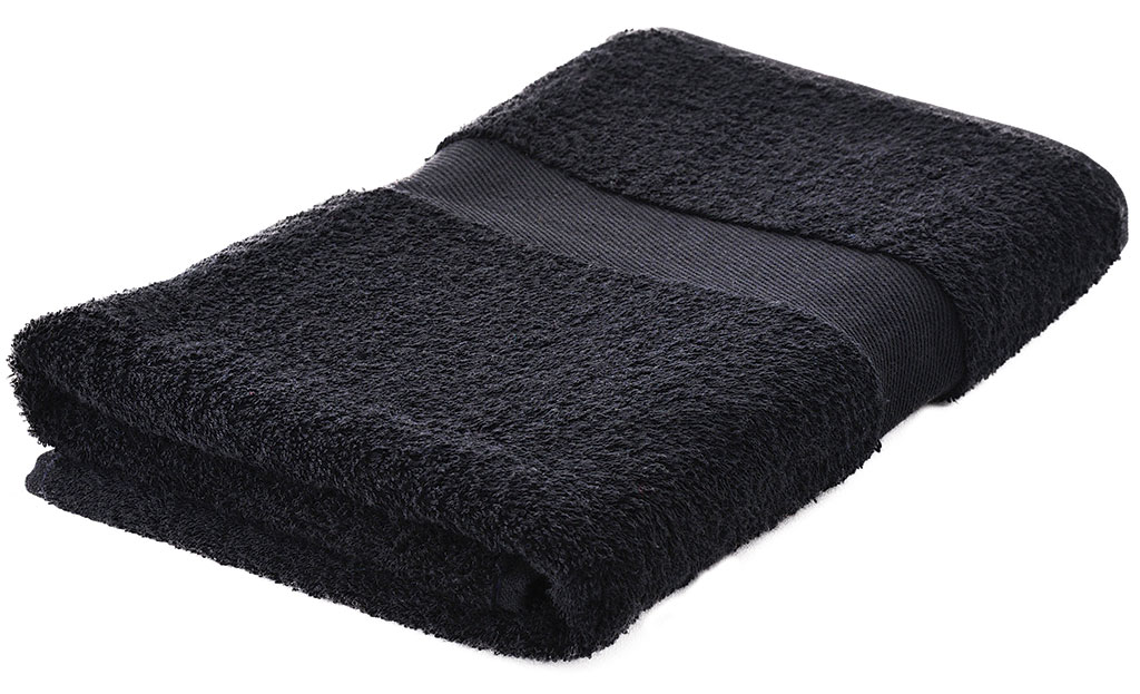 Badhanddoek Original-Borduring-Zwart, #000000