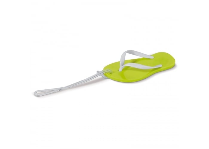 Bagagelabel Slipper-Licht groen