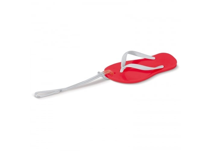 Bagagelabel Slipper-Rood