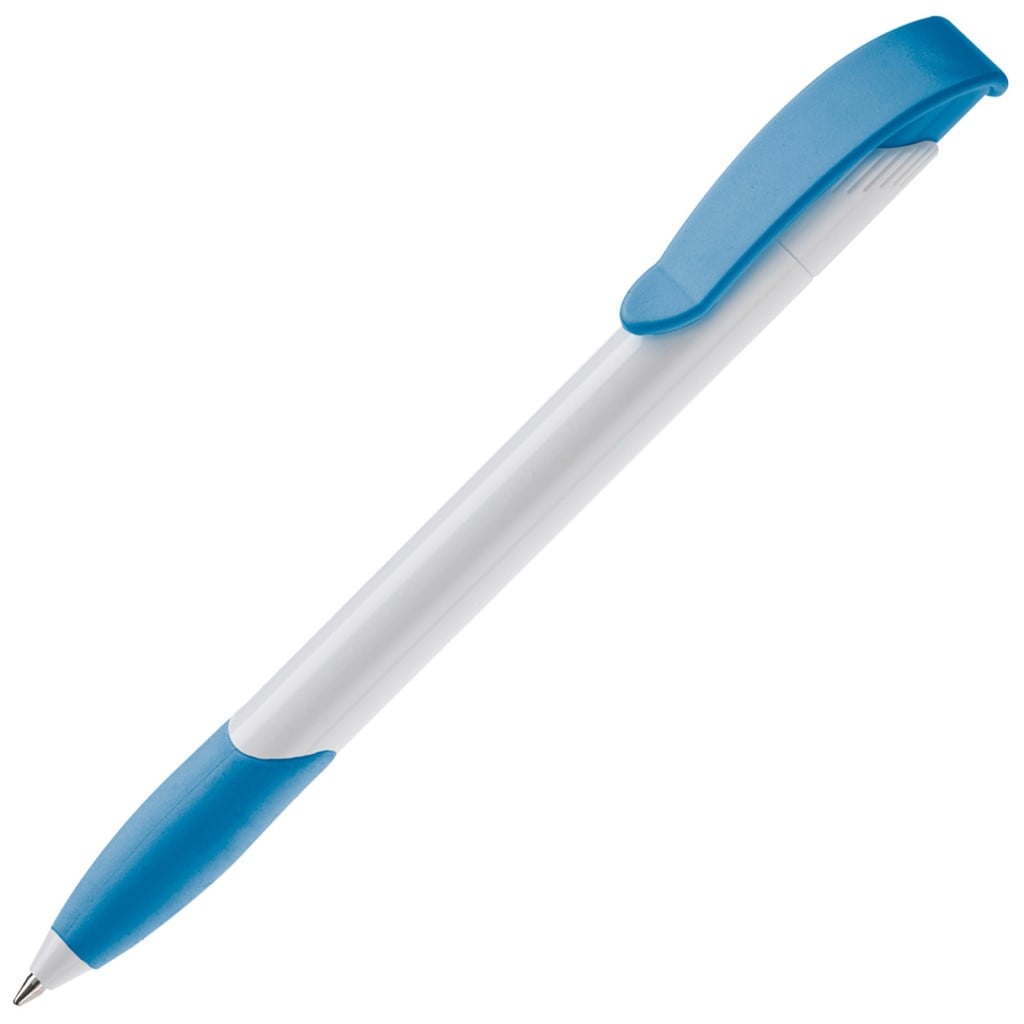 Balpen Apollo Hardcolour-Wit / blauw