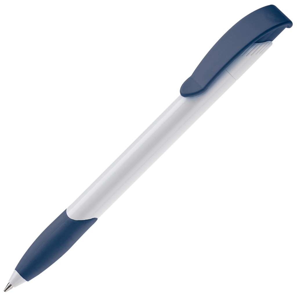 Balpen Apollo Hardcolour-Wit / donker blauw