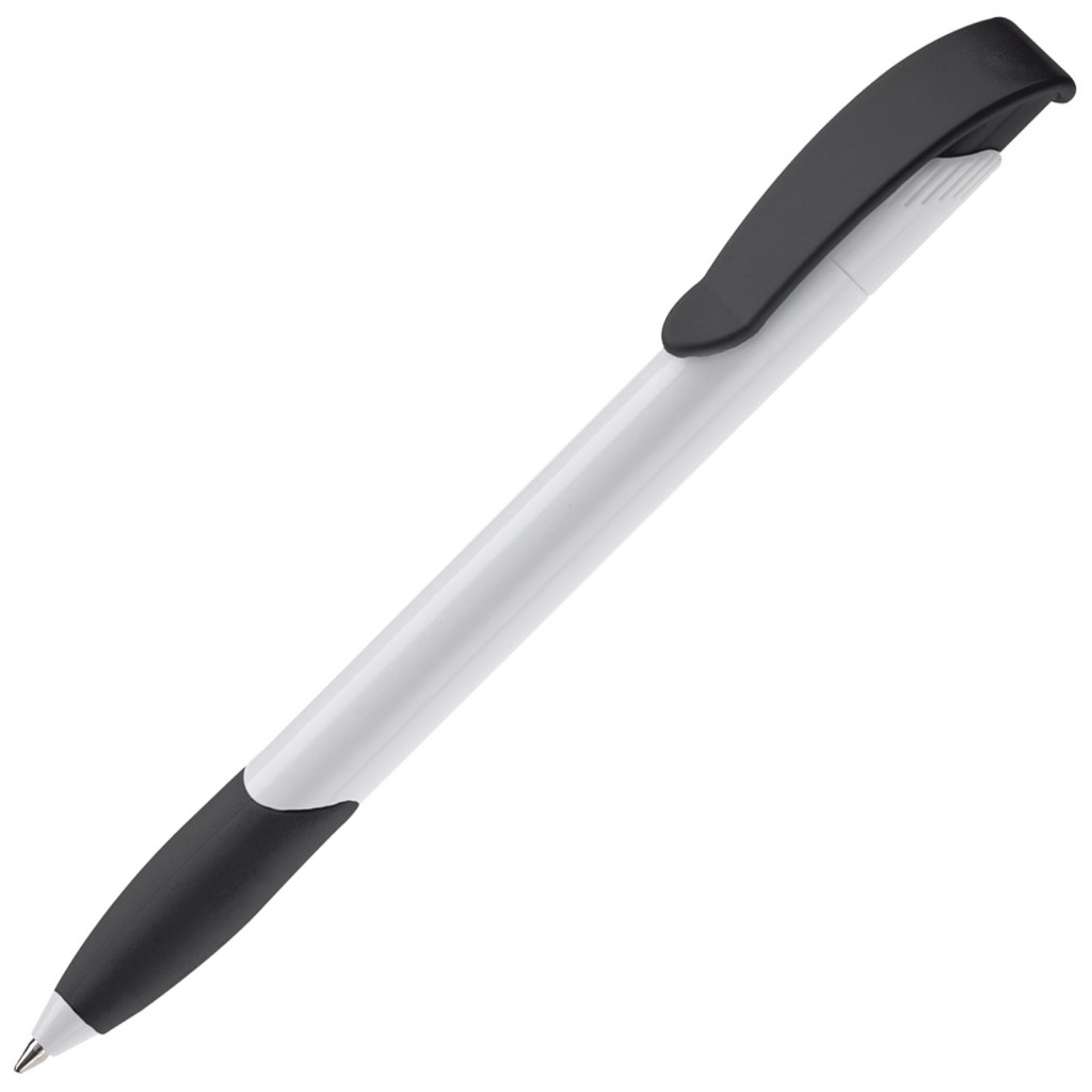 Balpen Apollo Hardcolour-Wit / zwart