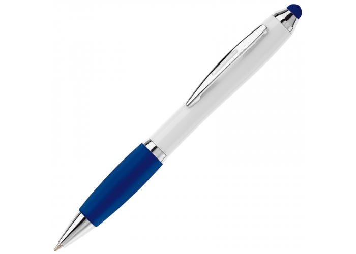 Balpen Stylus Hawai Hardcolor-Wit / donker blauw