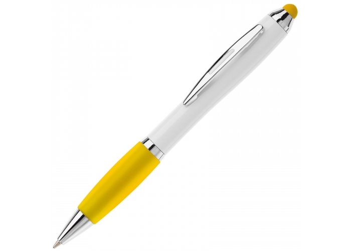 Balpen Stylus Hawai Hardcolor-Wit / geel