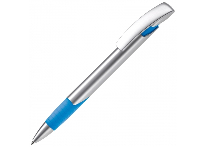 Balpen Zorro Hardcolor-Zilver / licht blauw