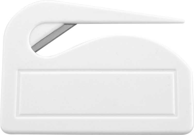 Briefopener met metalen snijgedeelte-Wit