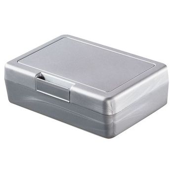Broodtrommel Lunch (Fotoprint)-Fotoprint-Zilver, #9e9e9e