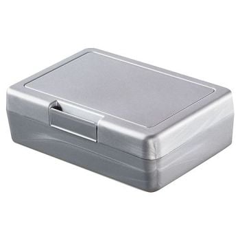 Broodtrommel Lunch-Zilver, #9e9e9e-1 kleur